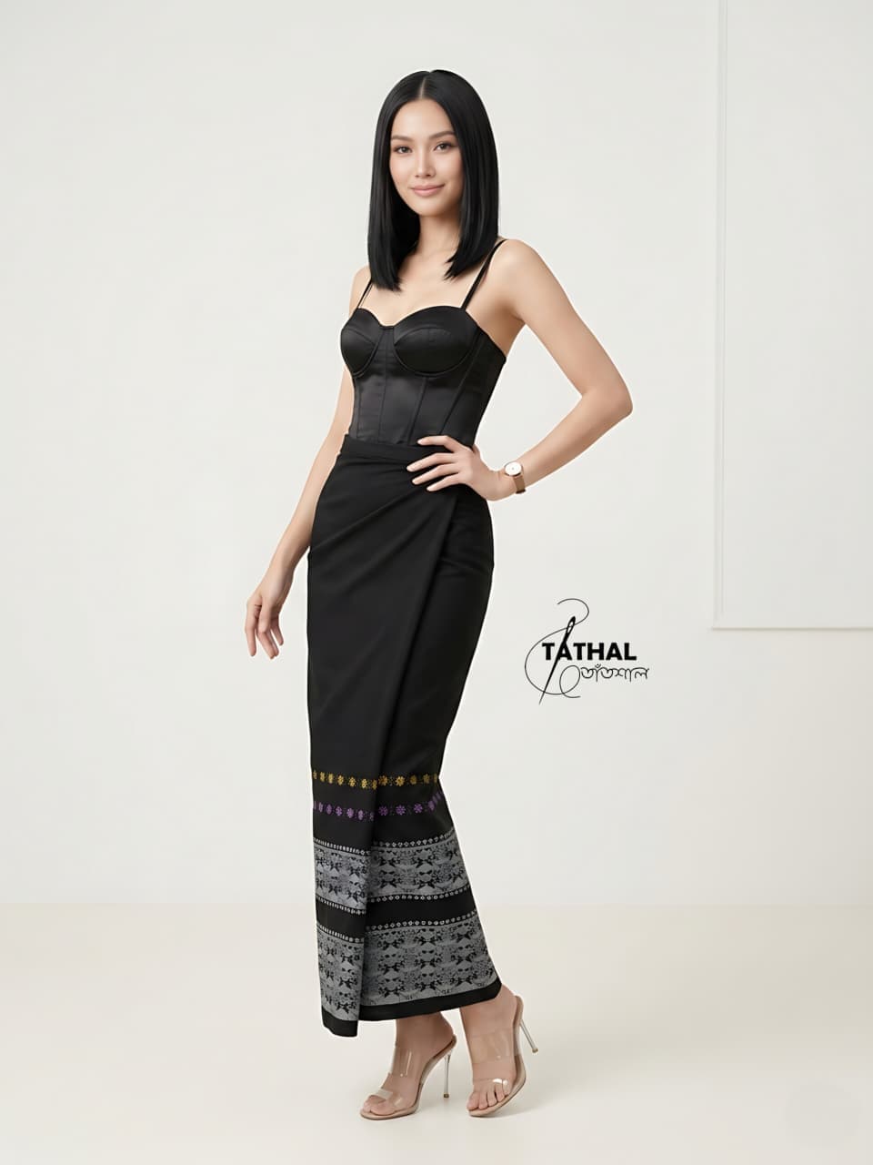 Black Traditional  Wrapper