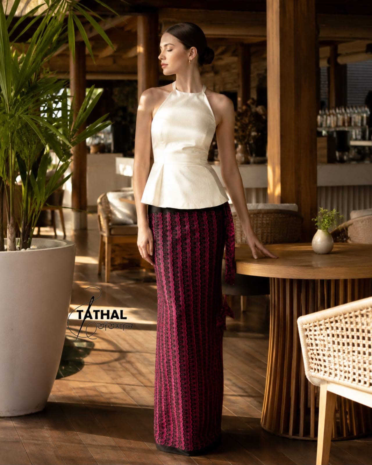 Purple Zig Zag Striped Wrapper